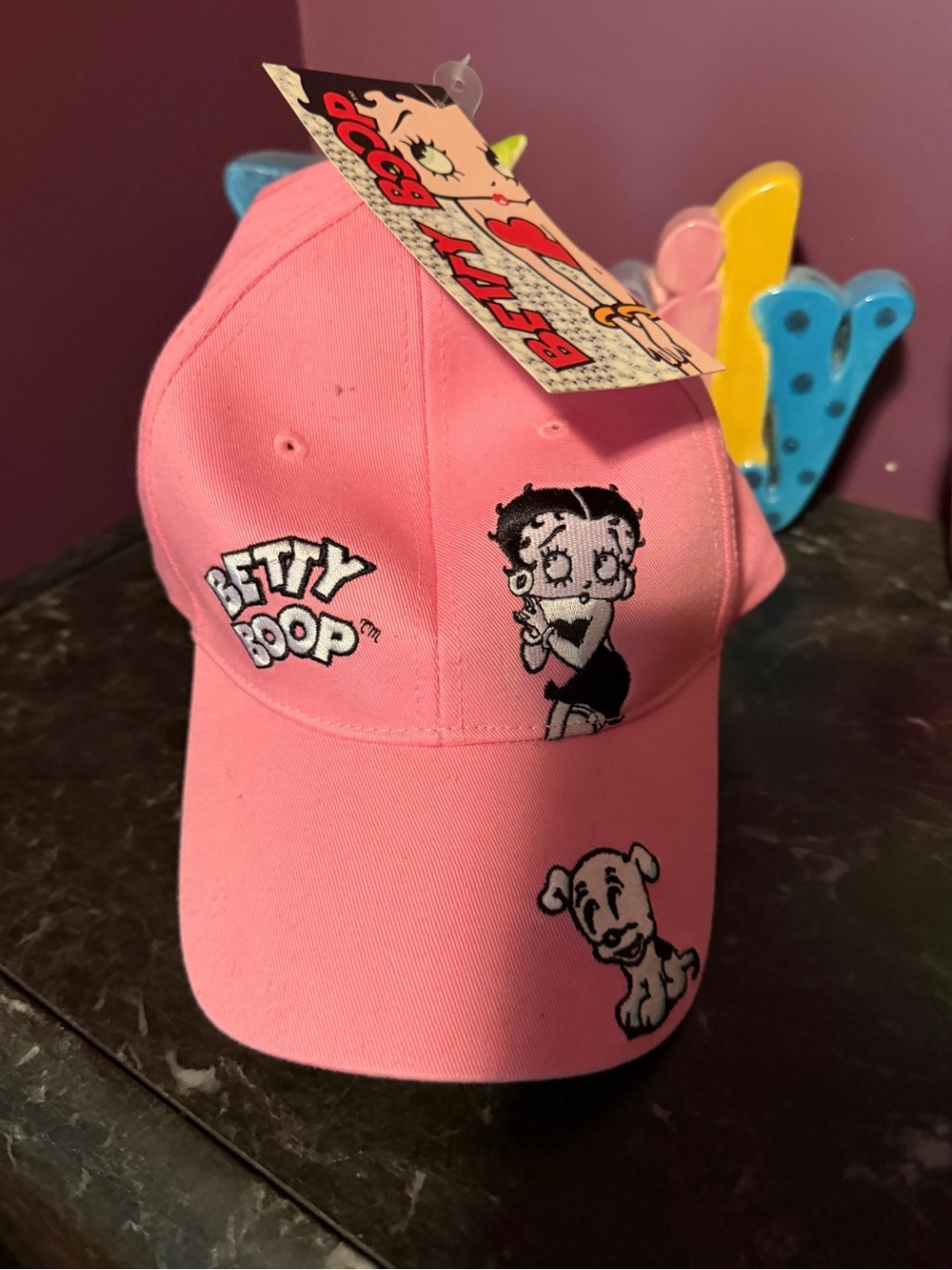 Betty Boop Pink Cap - Iconic Cartoon Design